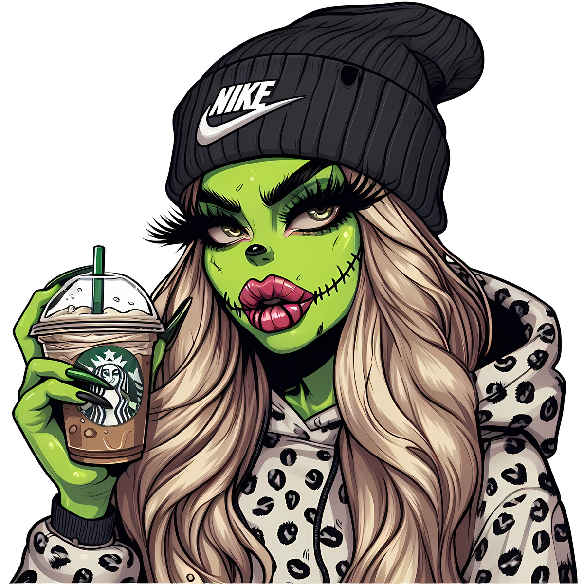 Nike starbucks grinch 1 EADesignTX